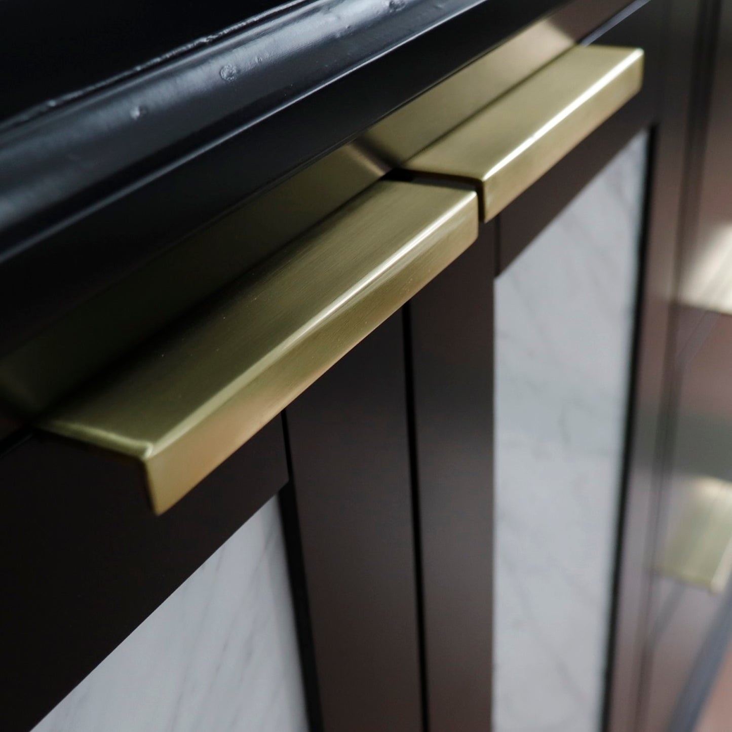 60" Double vanity in Black finish cabinet only
