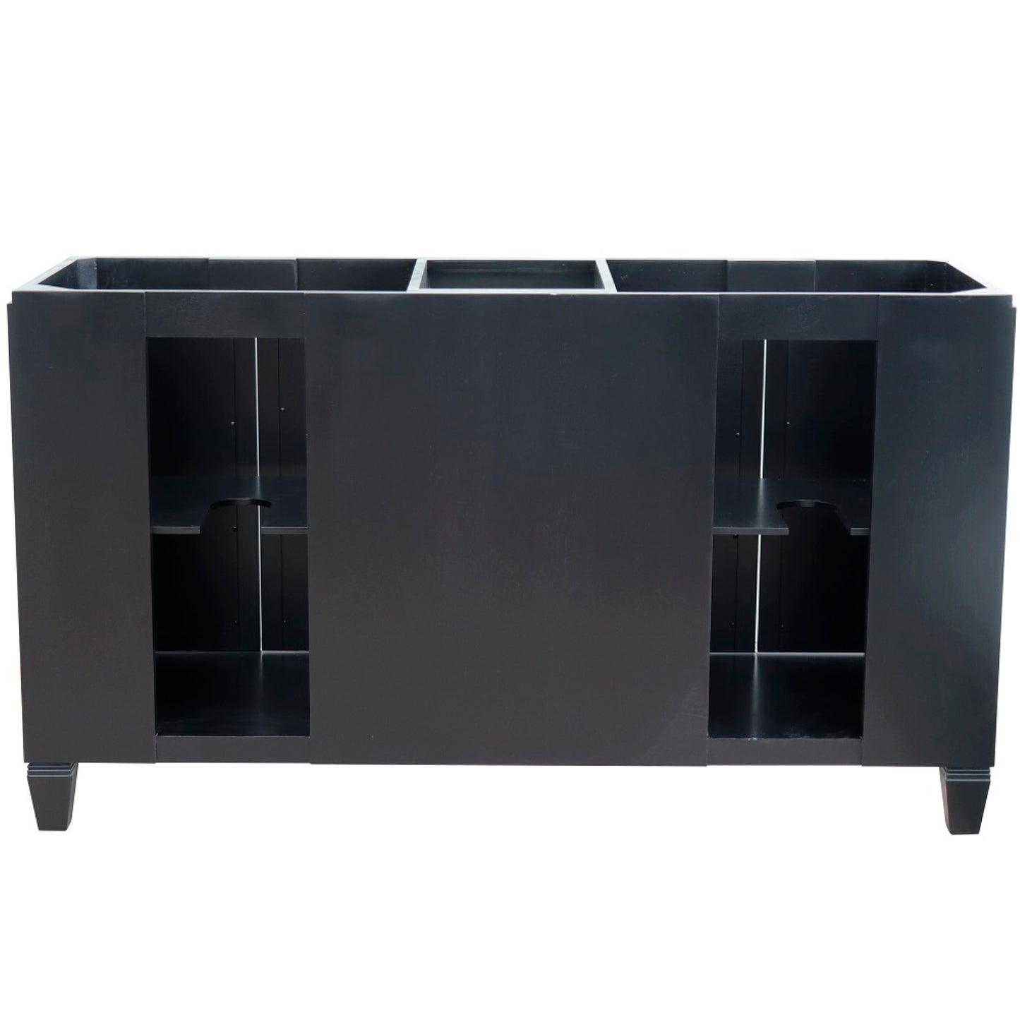 60" Double vanity in Black finish cabinet only