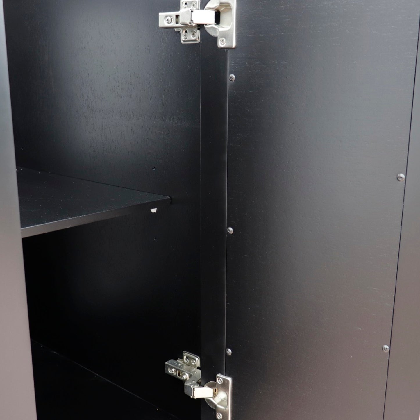 60" Double vanity in Black finish cabinet only