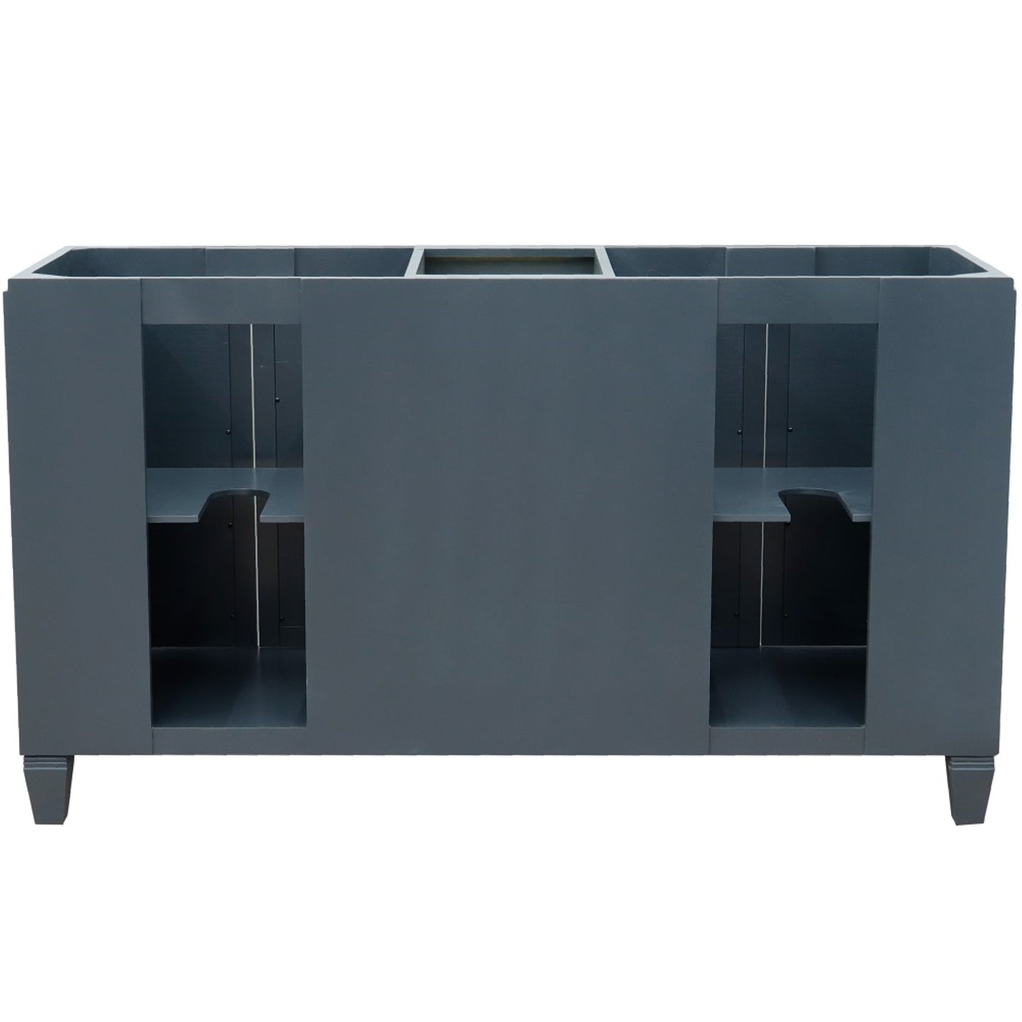 60" Double vanity in Dark Gray finish cabinet only