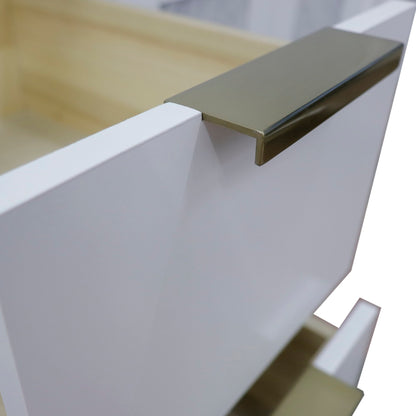 60" Double vanity in White finish cabinet only