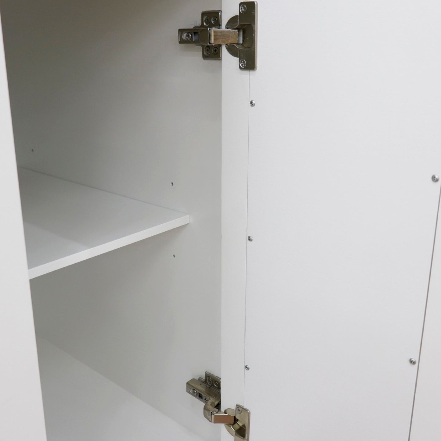 60" Double vanity in White finish cabinet only