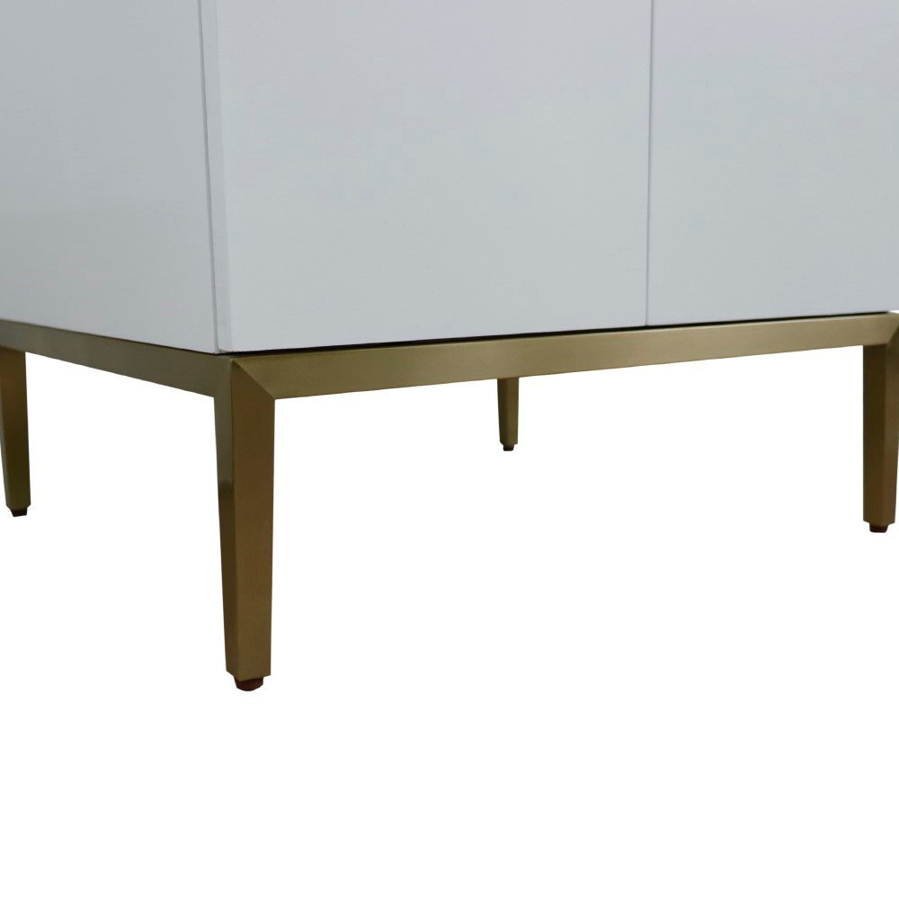 24" Single sink vanity in White finish cabinet only