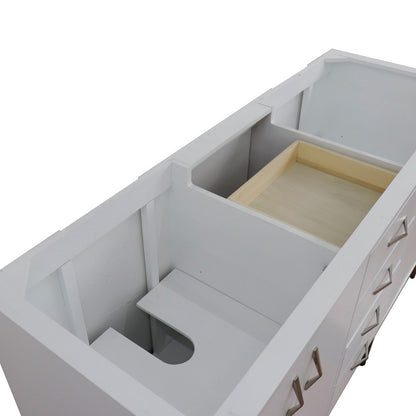 60" Double vanity in White finish cabinet only