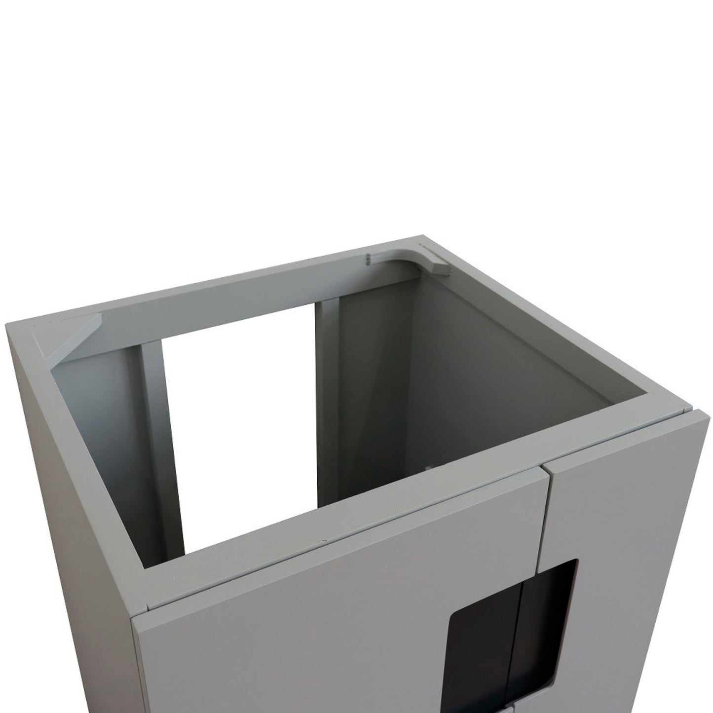 24" Single sink vanity in Light Gray finish cabinet only