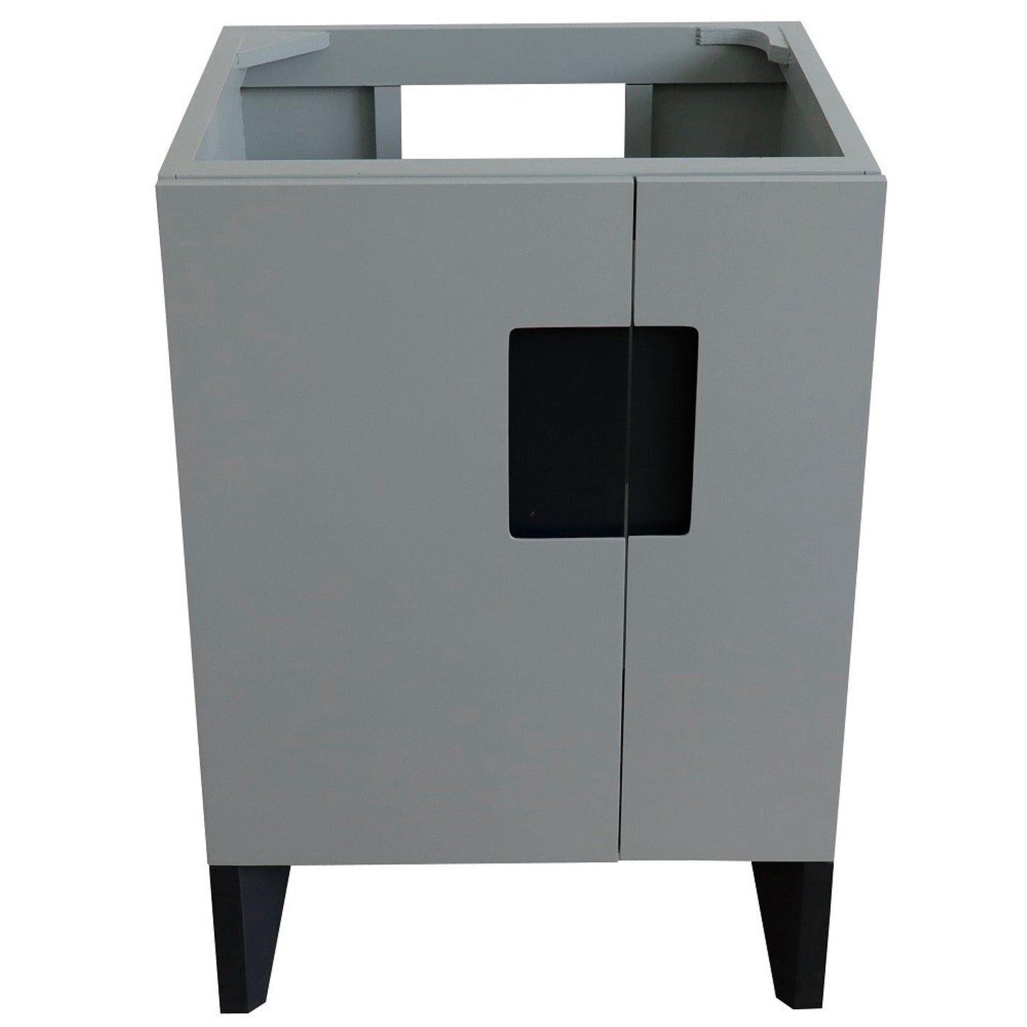 24" Single sink vanity in Light Gray finish cabinet only