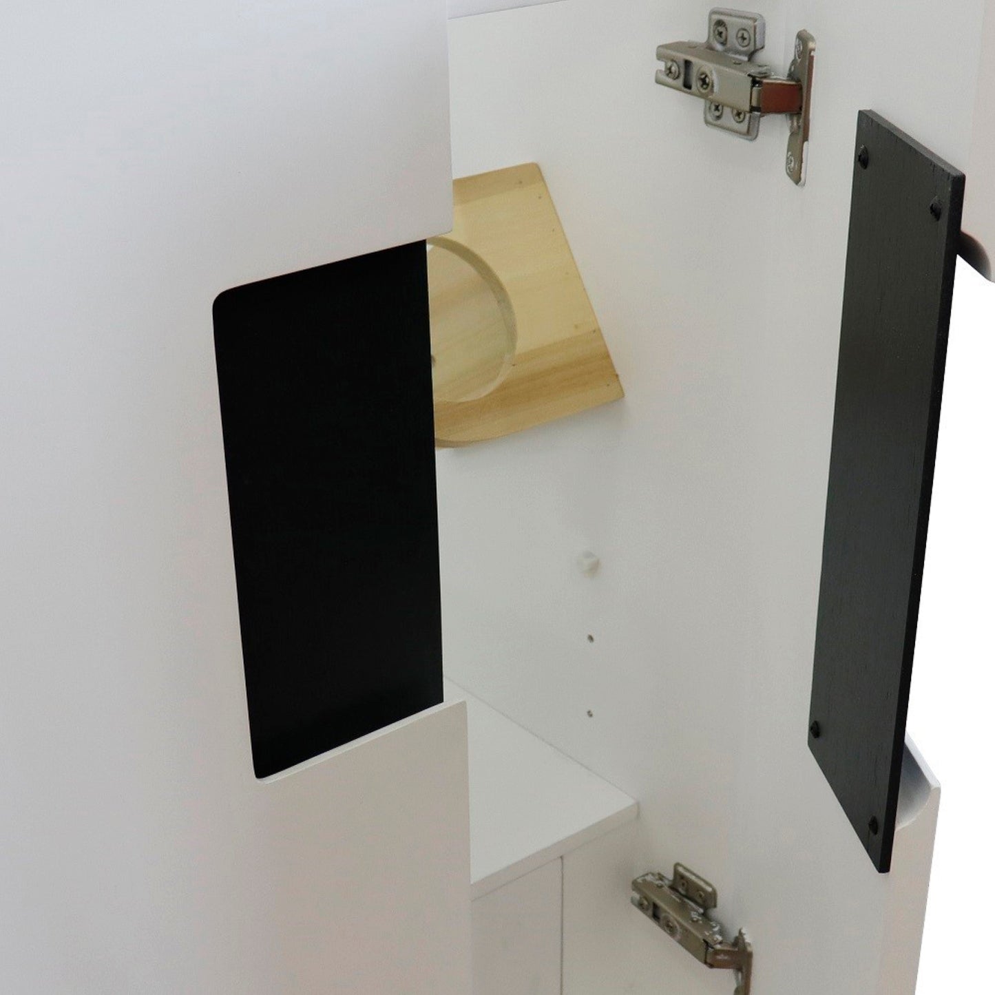 24" Single sink vanity in White finish cabinet only
