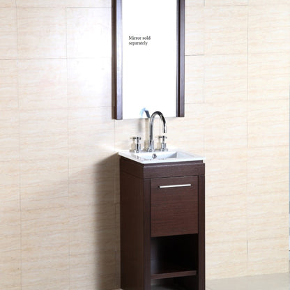16" Single sink vanity