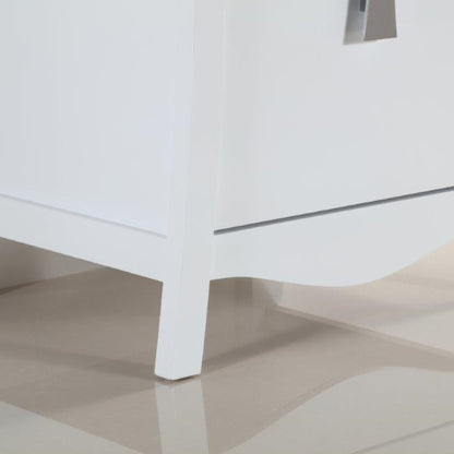 24" Single sink vanity with white Carrara top