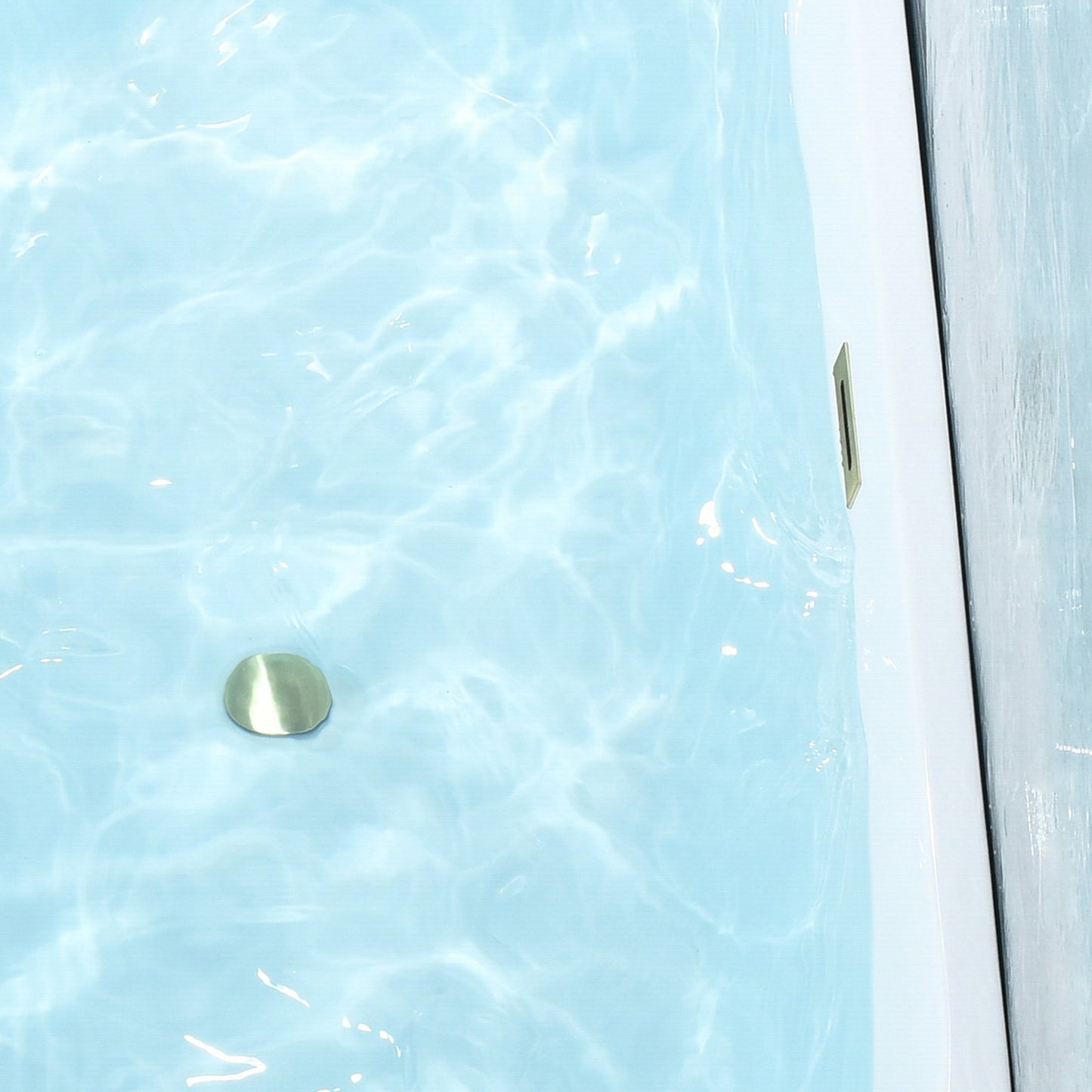 Satchi 67" x 32" Flatbottom Freestanding Acrylic Soaking Bathtub in Glossy White with Drain and Overflow