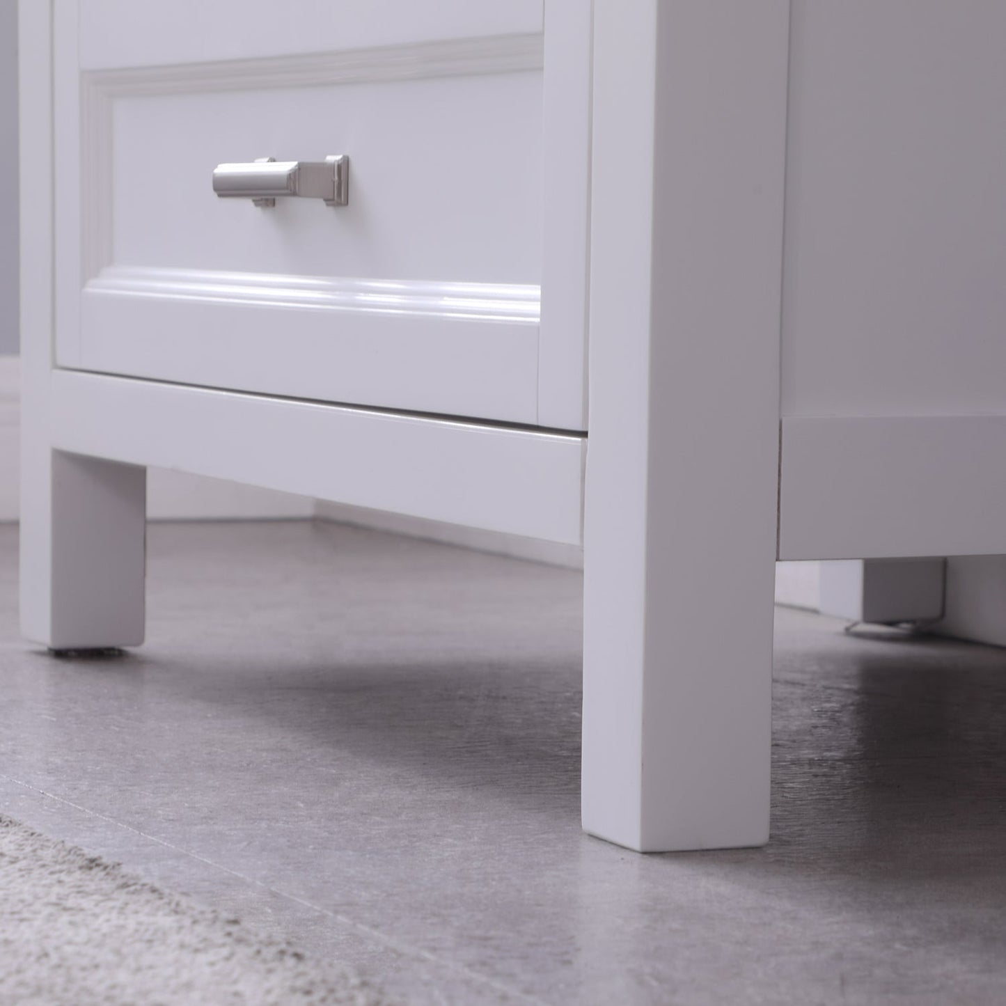 Isla 30" Single Bathroom Vanity Set in White and Carrara White Marble Countertop with Mirror