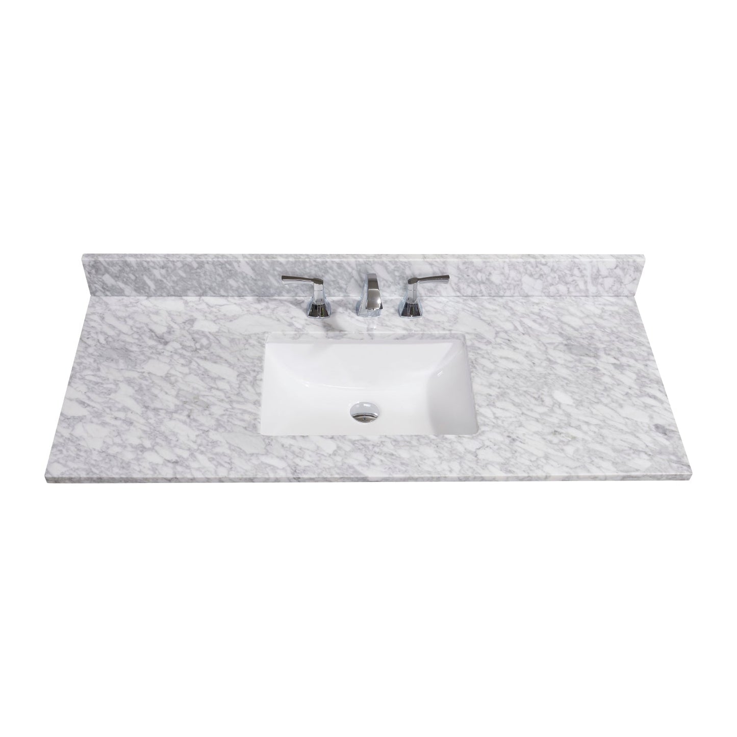 49"  Natural Marble Vanity Top with White Sink