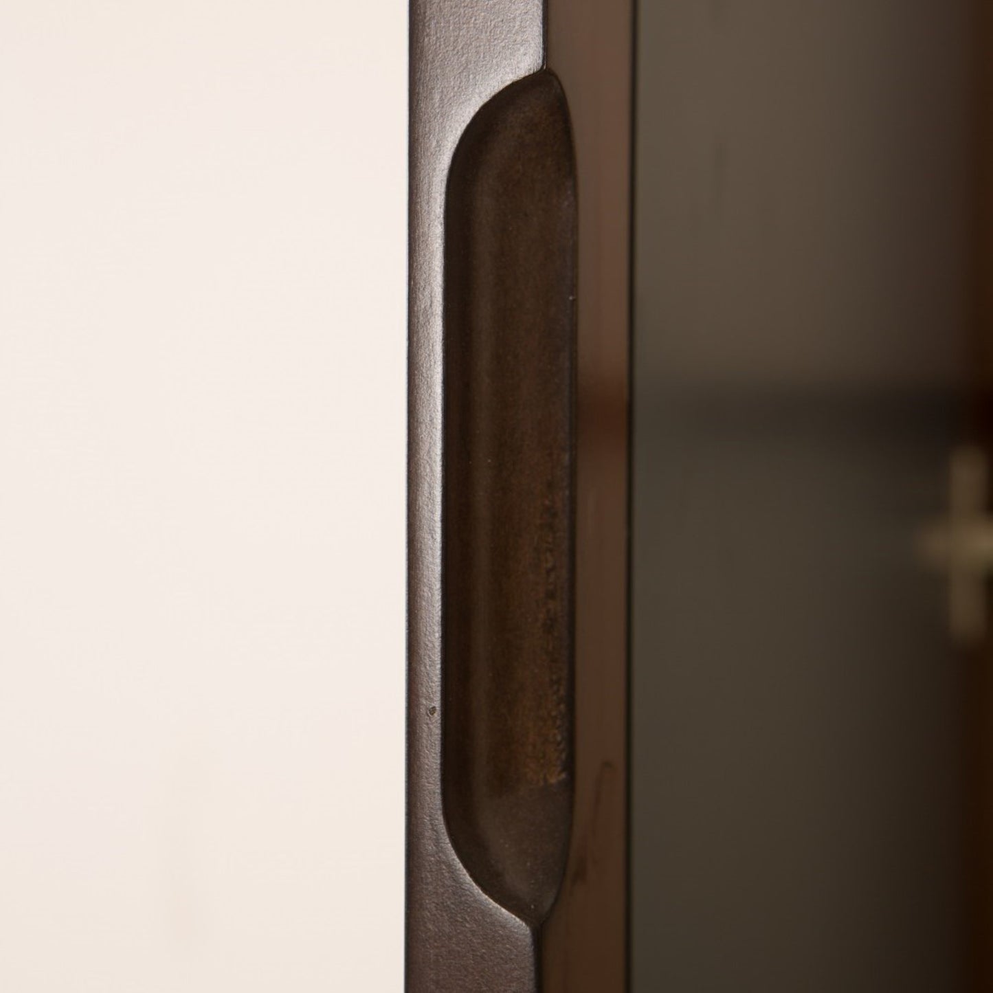 24" Mirror cabinet wood sable walnut