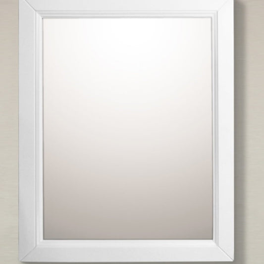 24" Mirror cabinet wood white