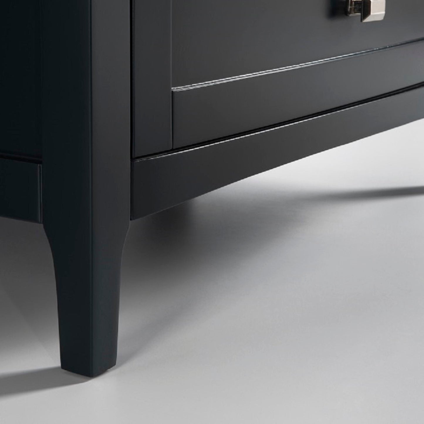 35" Single vanity dark gray cabinet only