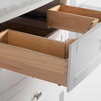 35" Single vanity white cabinet only