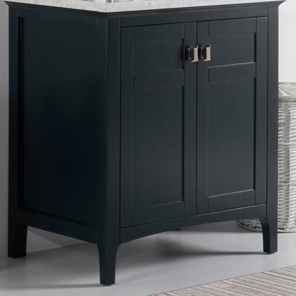 30" Single vanity dark gray cabinet only