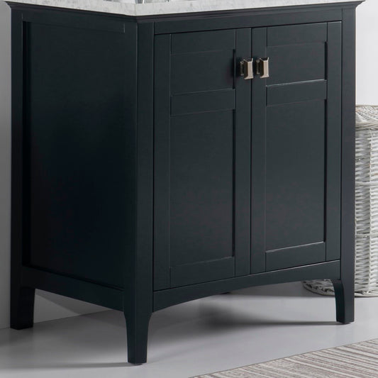 30" Single vanity dark gray cabinet only