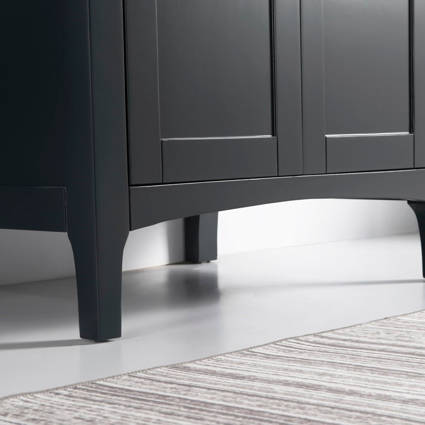 30" Single vanity dark gray cabinet only