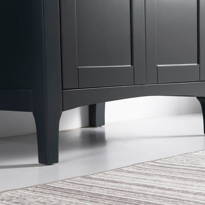 30" Single vanity dark gray cabinet only