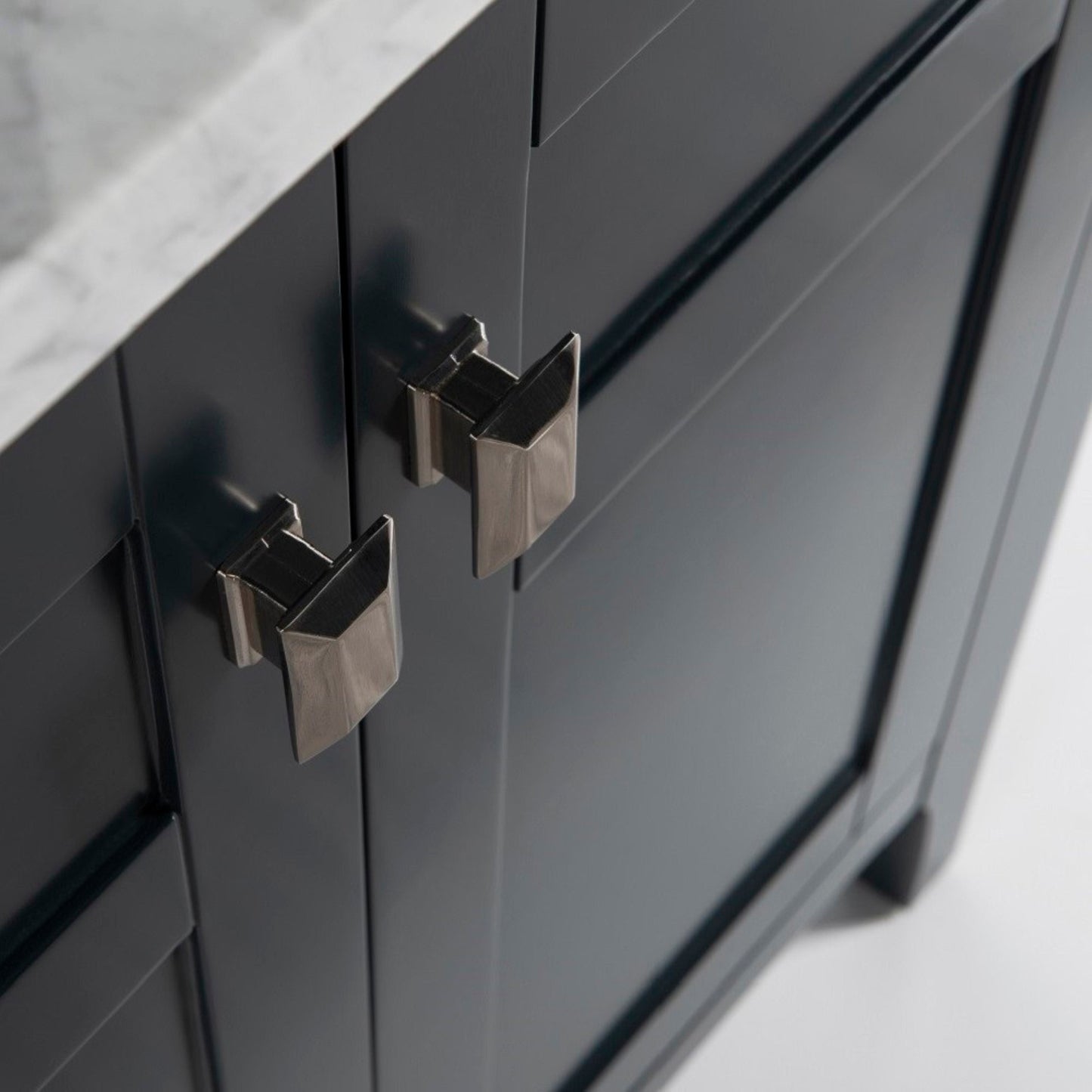 30" Single vanity dark gray cabinet only