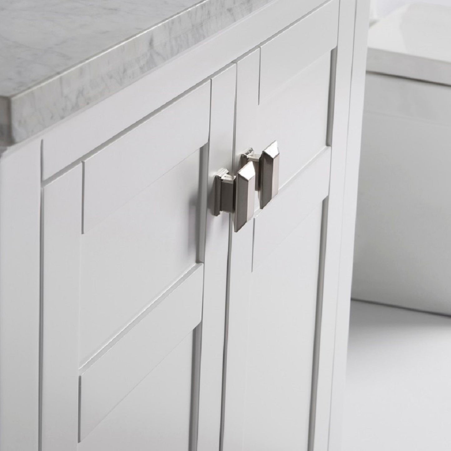 30" Single vanity white cabinet only