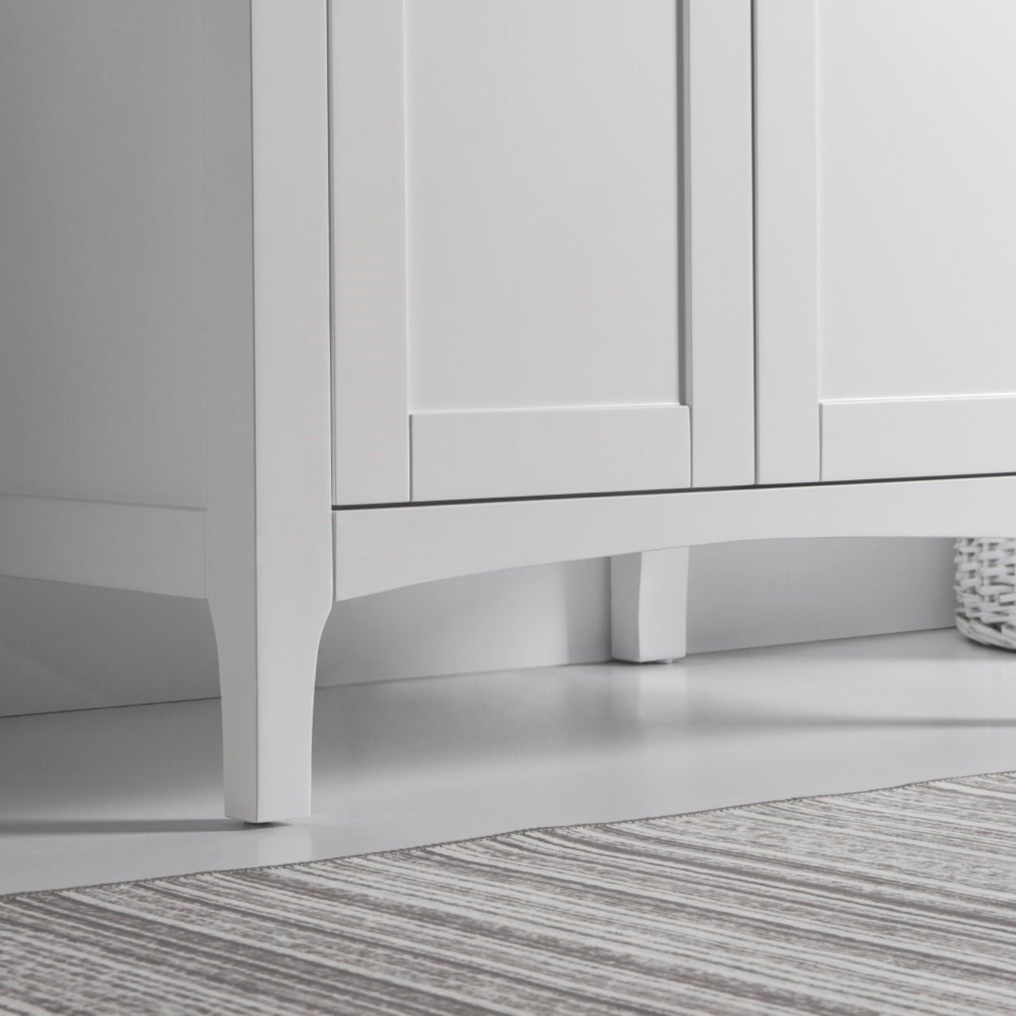 30" Single vanity white cabinet only