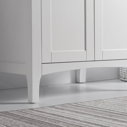 30" Single vanity white cabinet only