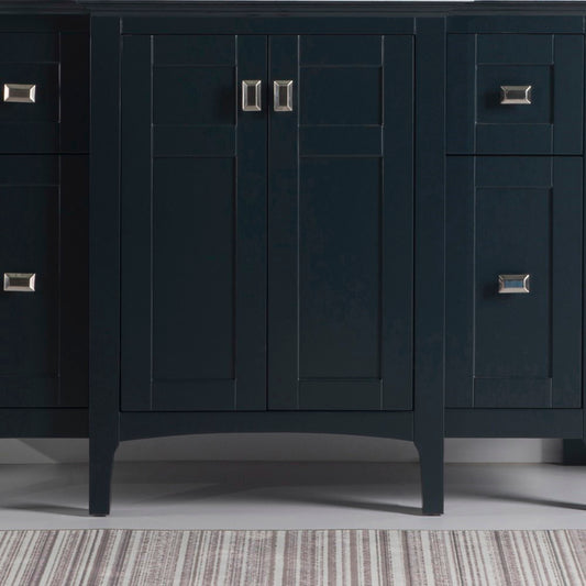 48" Single vanity dark gray cabinet only