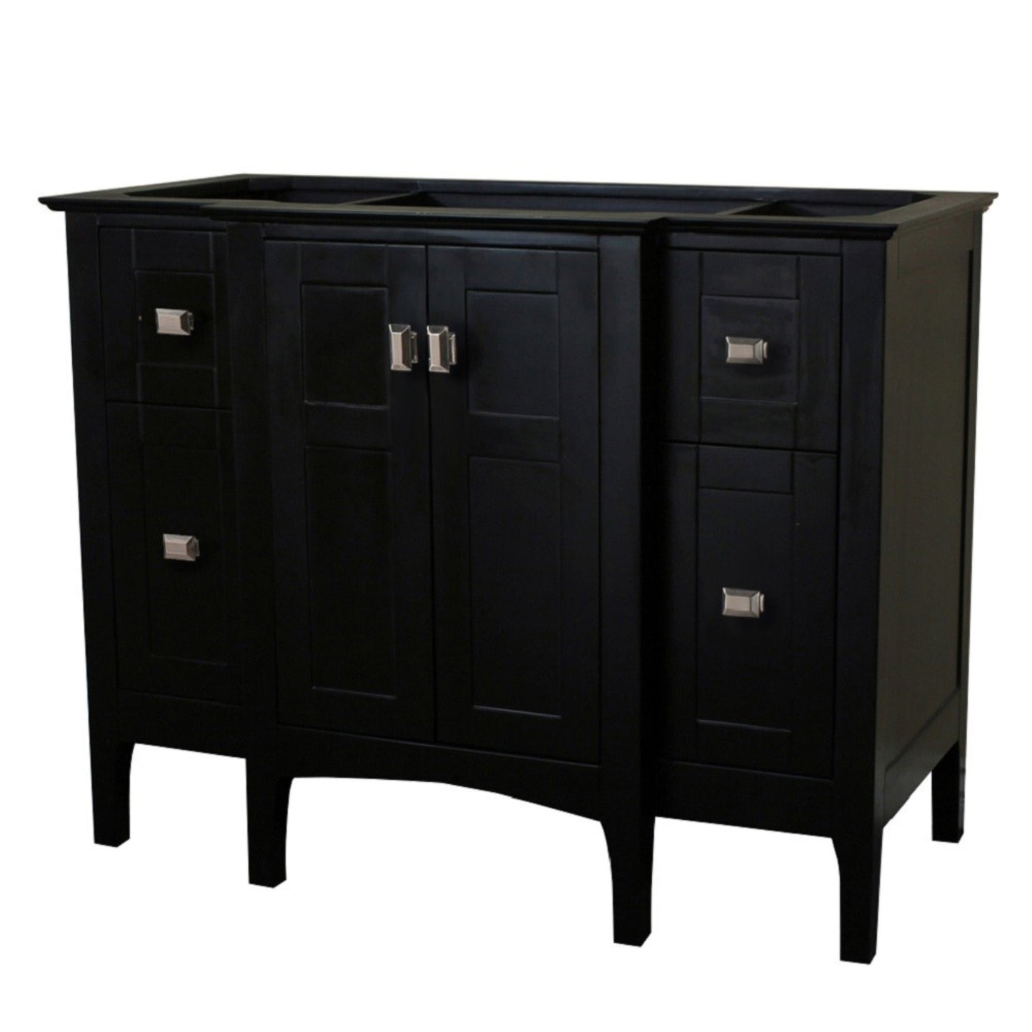 48" Single vanity dark gray cabinet only