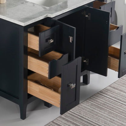 48" Single vanity dark gray cabinet only