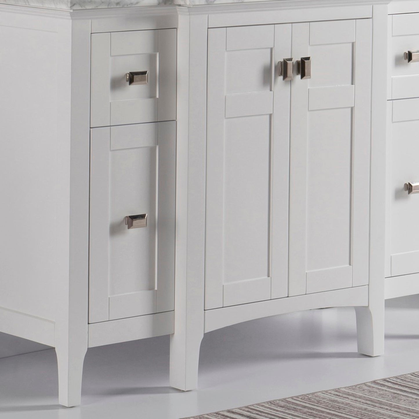 48" Single vanity white cabinet only