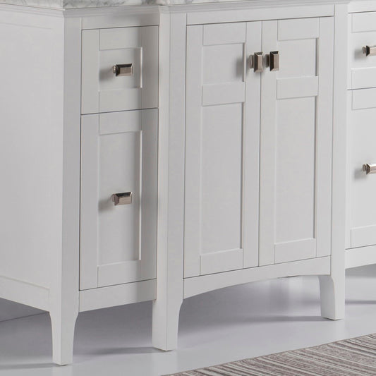 48" Single vanity white cabinet only