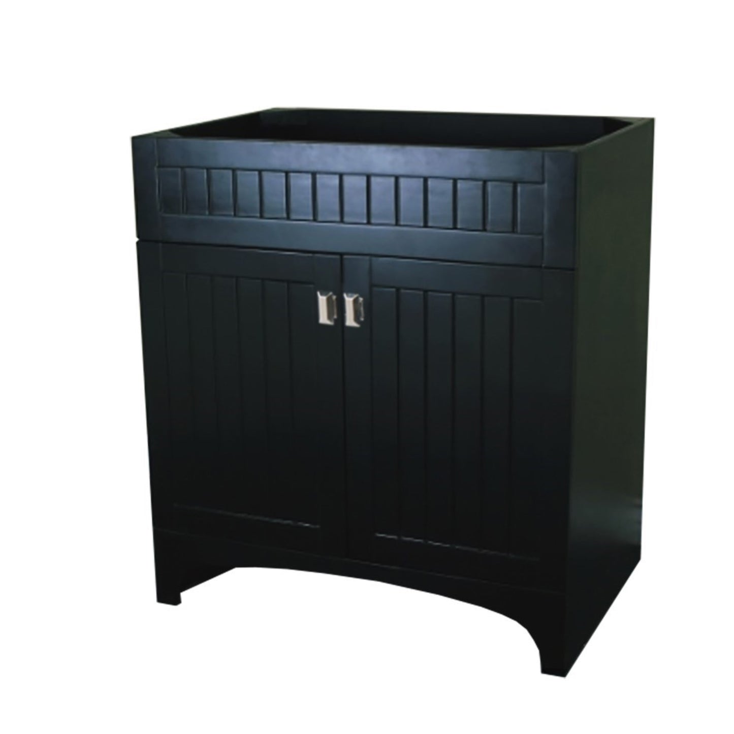 30" Single vanity dark gray cabinet only