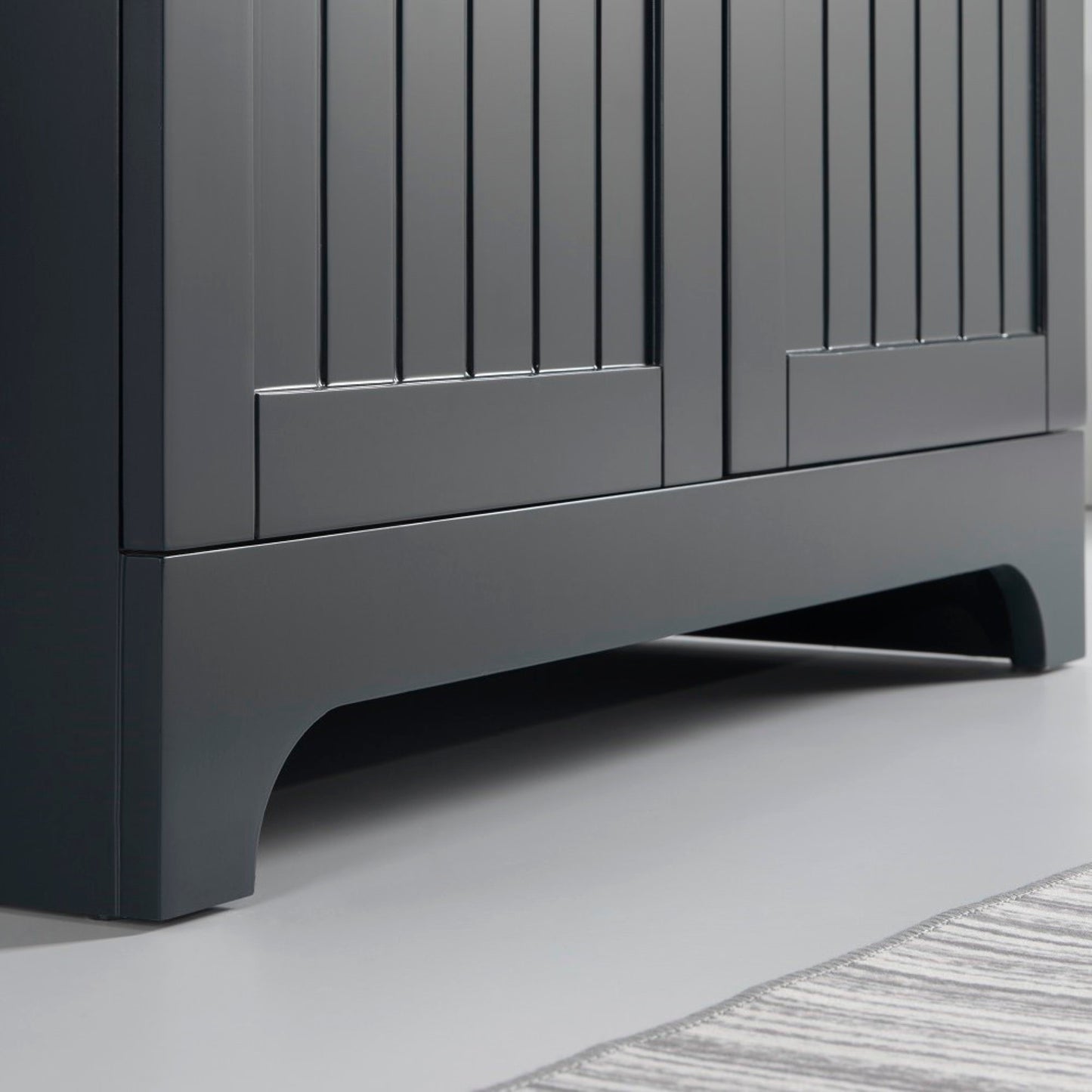 30" Single vanity dark gray cabinet only
