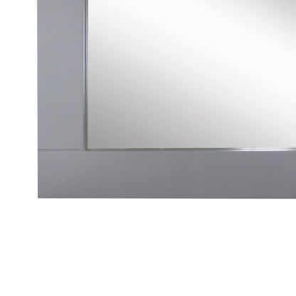 23" WOOD FRAME MIRROR IN L/GRAY