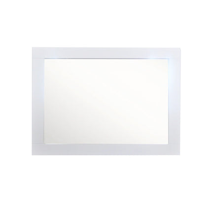 23" WOOD FRAME MIRROR IN WHITE