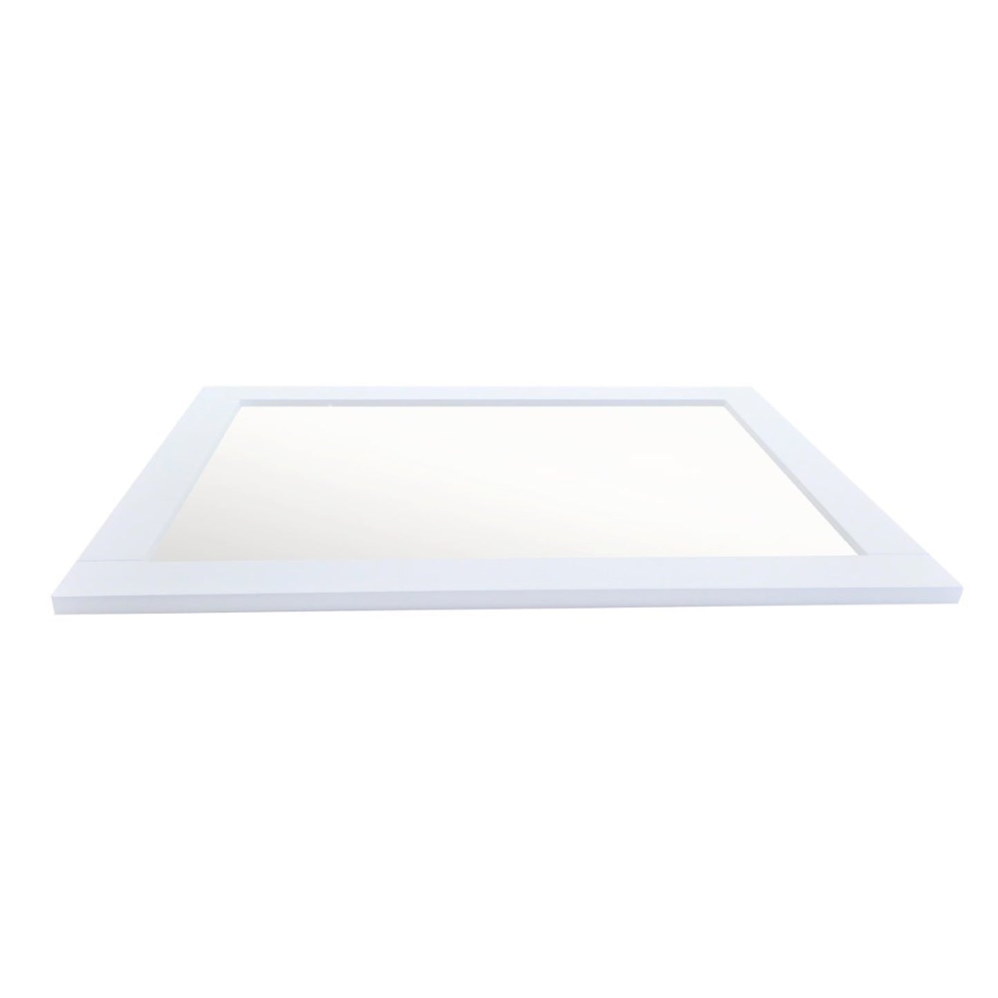 23" WOOD FRAME MIRROR IN WHITE