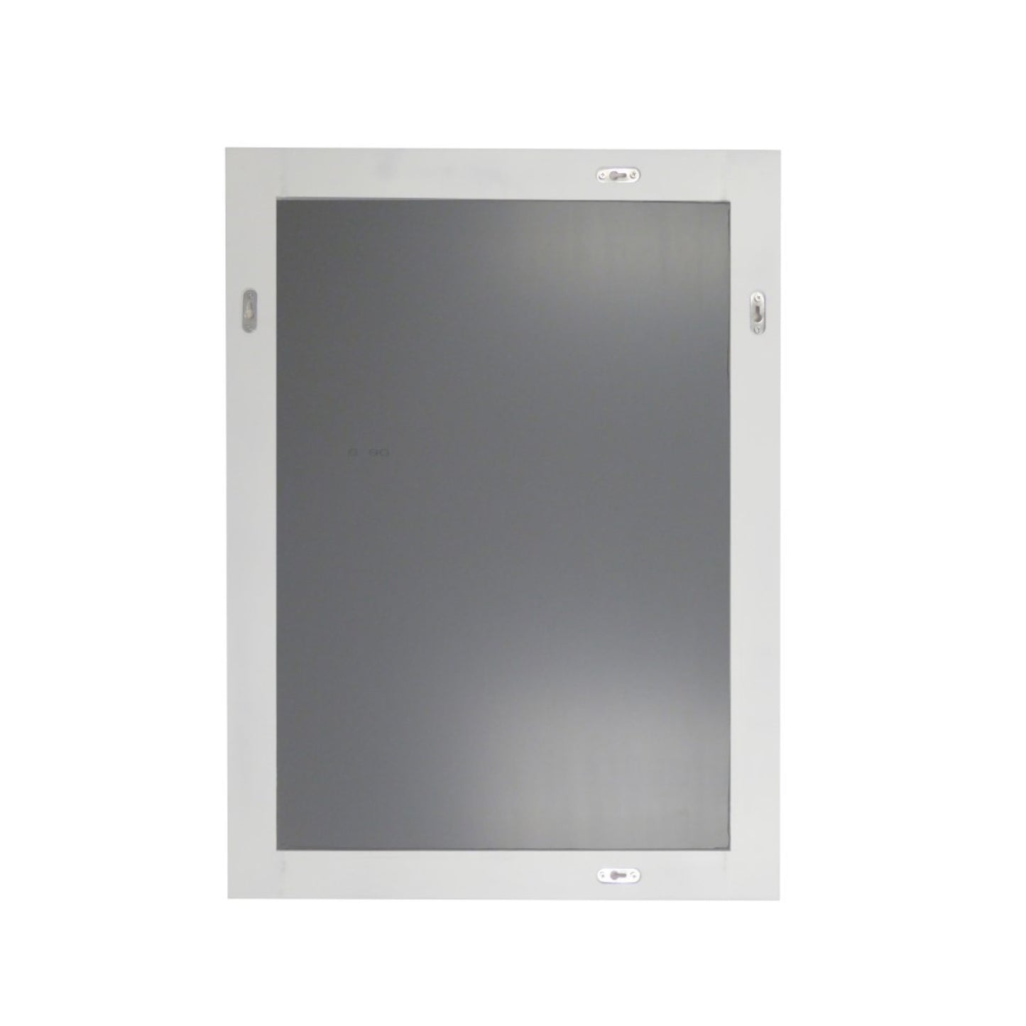 23" WOOD FRAME MIRROR IN WHITE