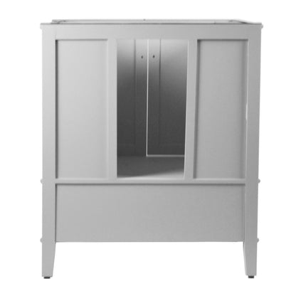 31" SINGLE VANITY IN L/GRAY WITH ENGINEERED STONE TOP