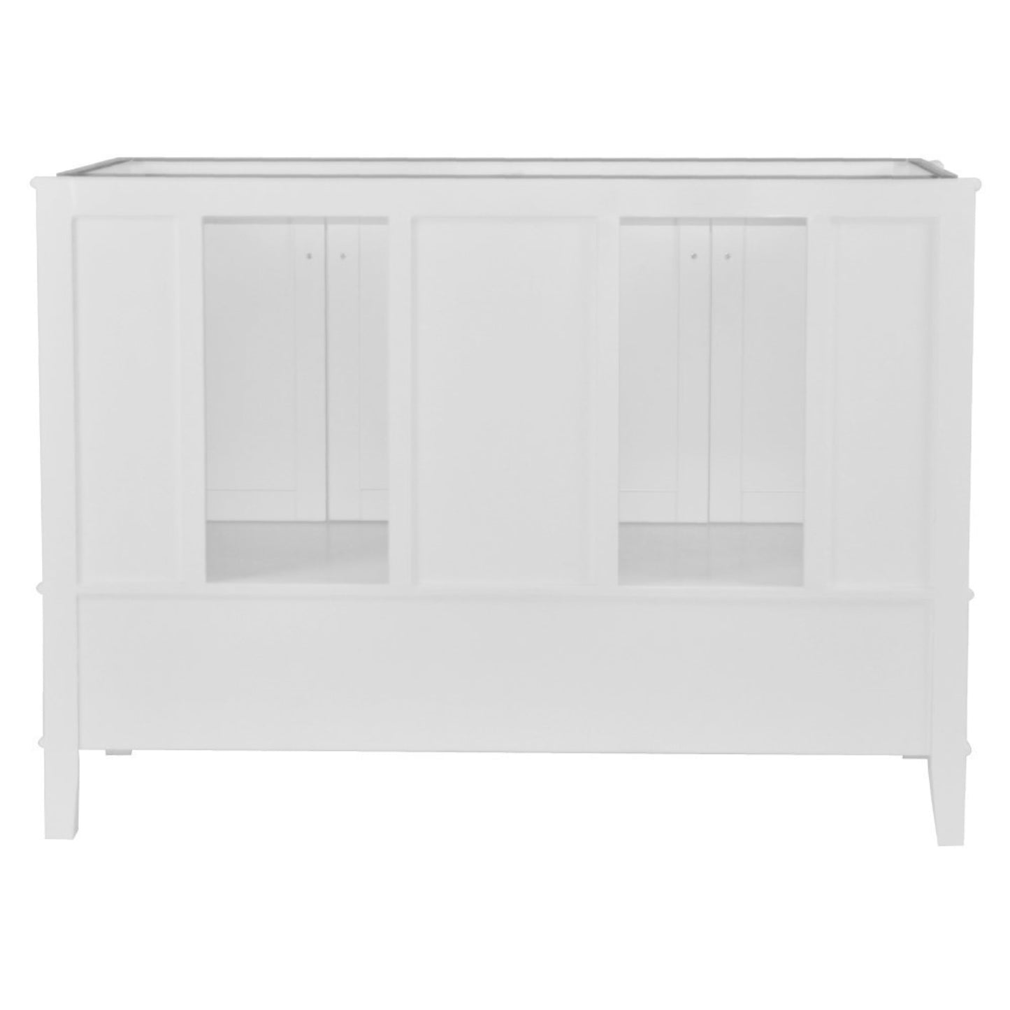 49" DOUBLE VANITY IN WHITE WITH ENGINEERED STONE TOP