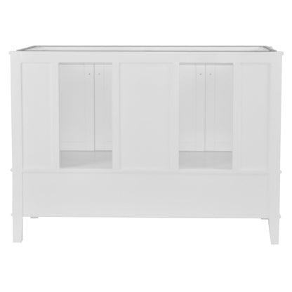49" DOUBLE VANITY IN WHITE WITH ENGINEERED STONE TOP