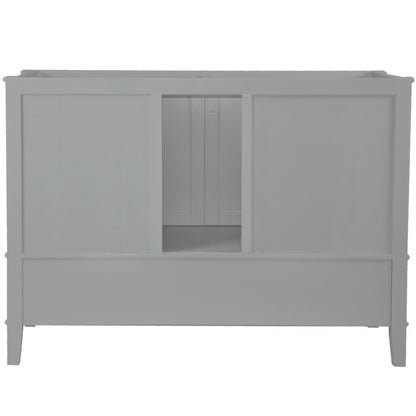 49" SINGLE VANITY IN L/GRAY WITH ENGINEERED STONE TOP