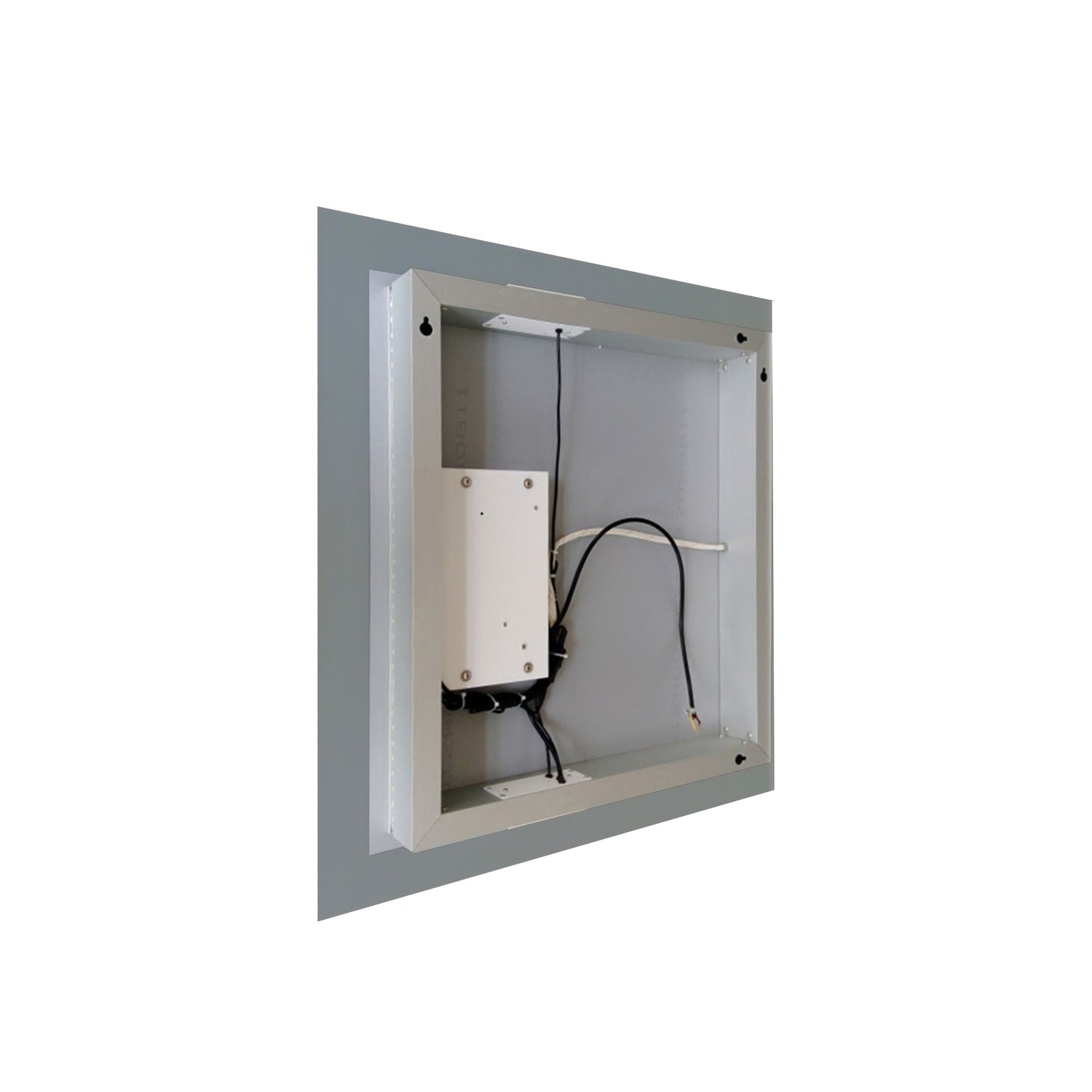 36" Rectangular LED Bordered Illuminated Mirror with Bluetooth Speakers