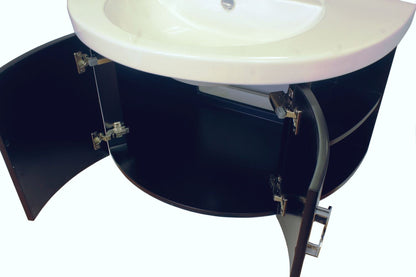 34" Single vanity wood espresso
