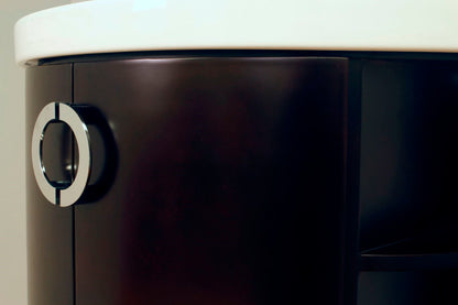 34" Single vanity wood espresso