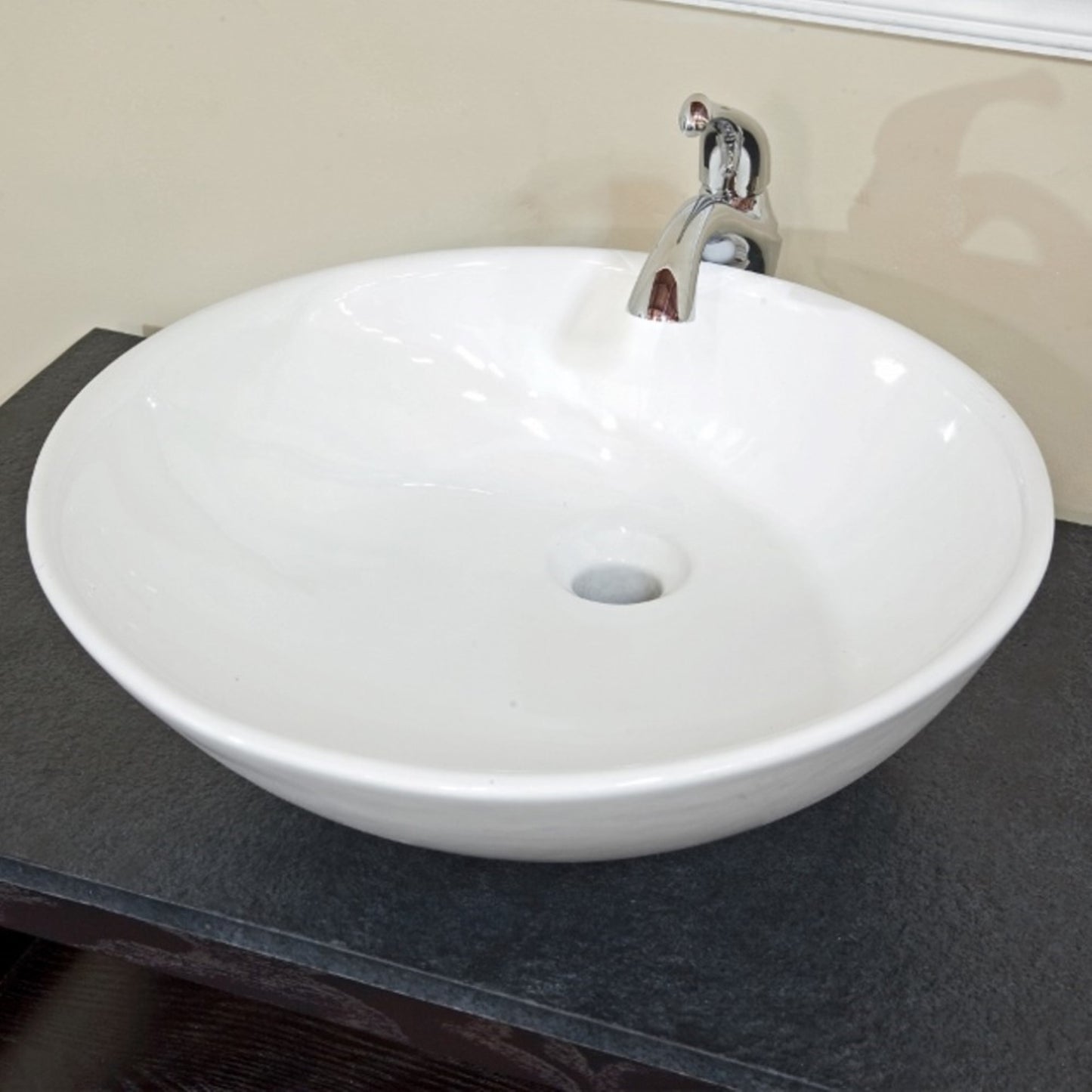35.5" Single sink vanity wood black