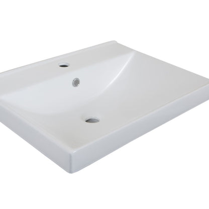 25" Single sink vanity Wood Black