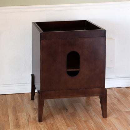 25" Single sink vanity Wood walnut