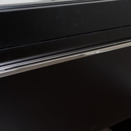 55.3" Single sink vanity Black White Marble